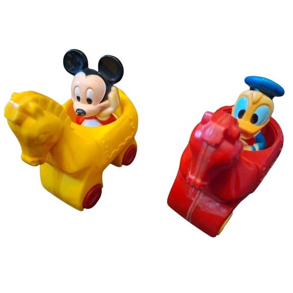 Illco Disney Mickey Donald Rolling Horse For Castle Playset Vintage - Picture 2 of 14